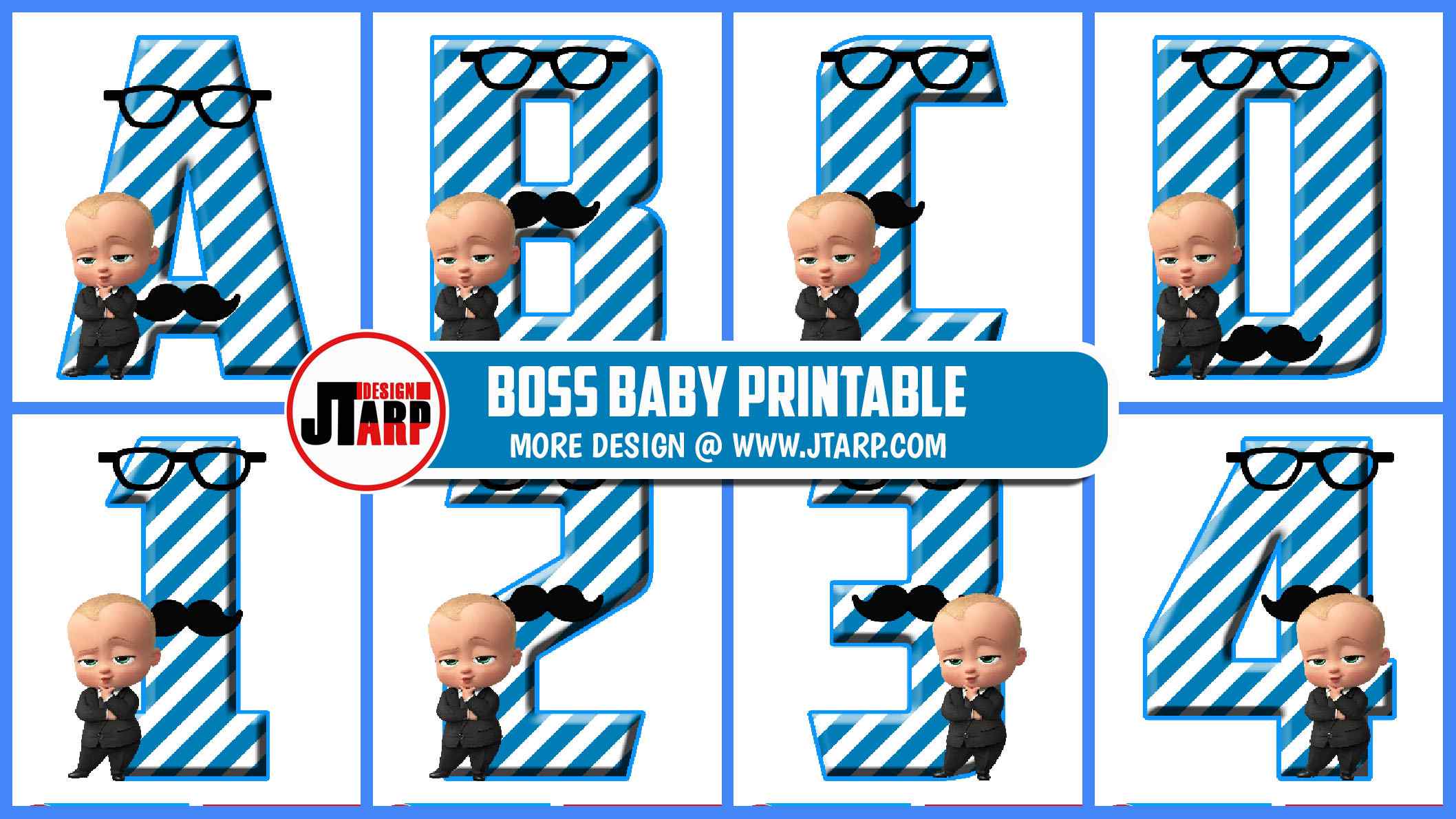 boss baby printable letters and numbers