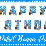 Paw Patrol Happy Birthday Banner Printable