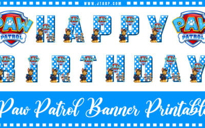 Paw Patrol Happy Birthday Banner Printable