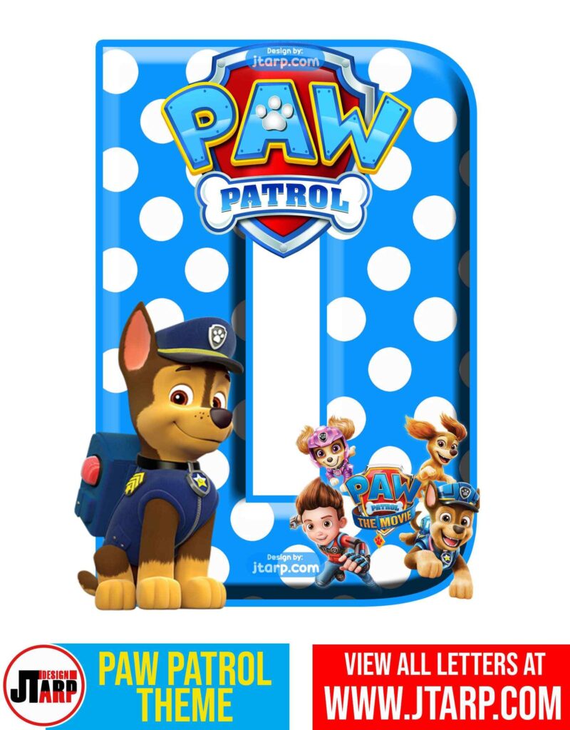 Paw Patrol Printable Letter D