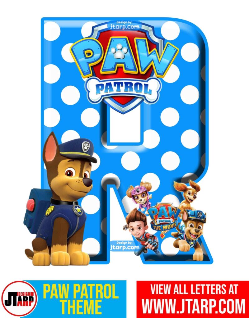 Paw Patrol Printable Letter R