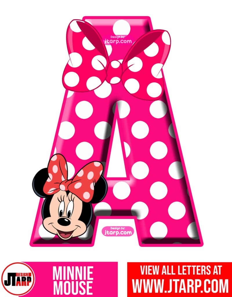 Minnie Mouse Printable Letter A