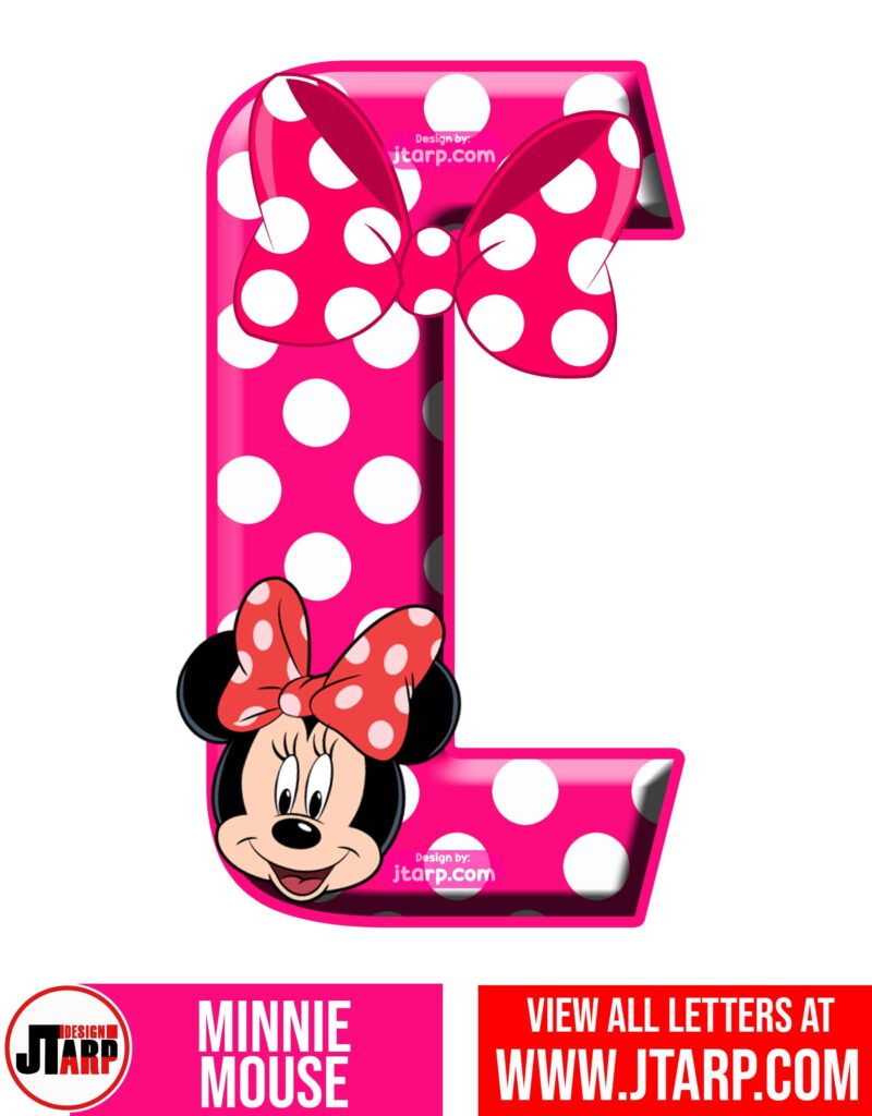 Minnie Mouse Printable Letter C