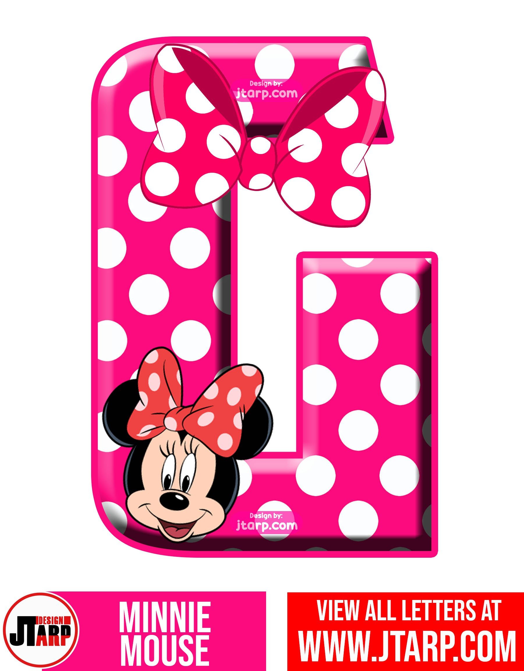 Minnie Mouse Alphabet Letters