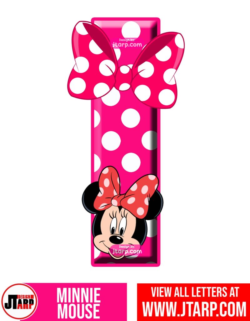 Minnie Mouse Printable Letter I