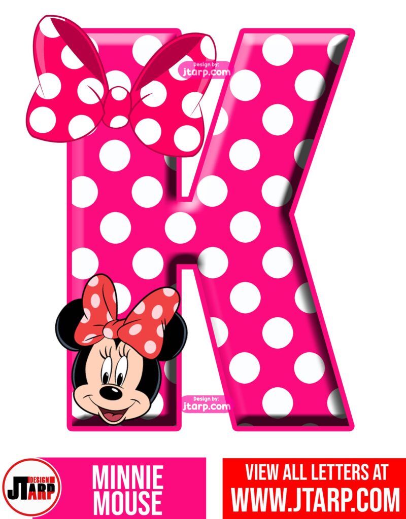 Minnie Mouse Printable Letter K