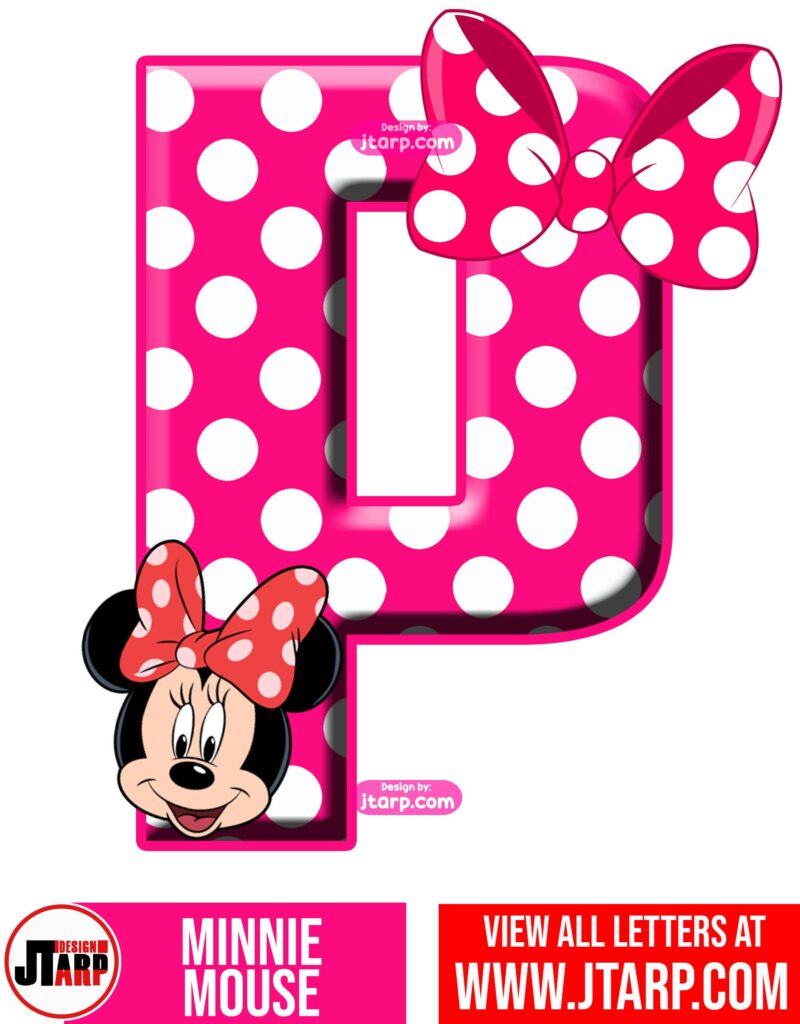 Minnie Mouse Printable Letter P