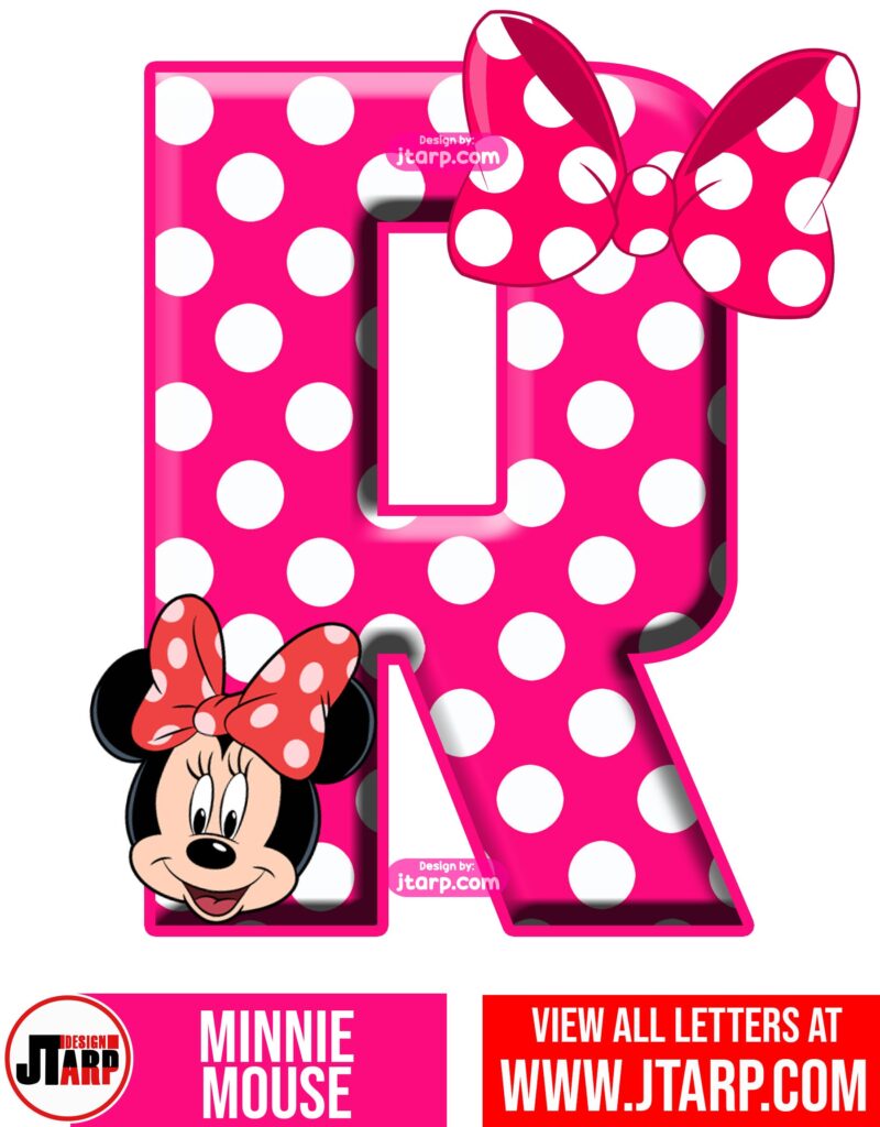 Minnie Mouse Printable Letter R