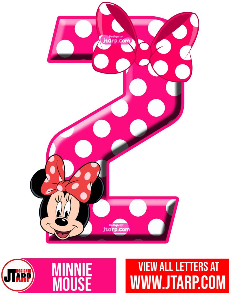 Minnie Mouse Printable Number 2