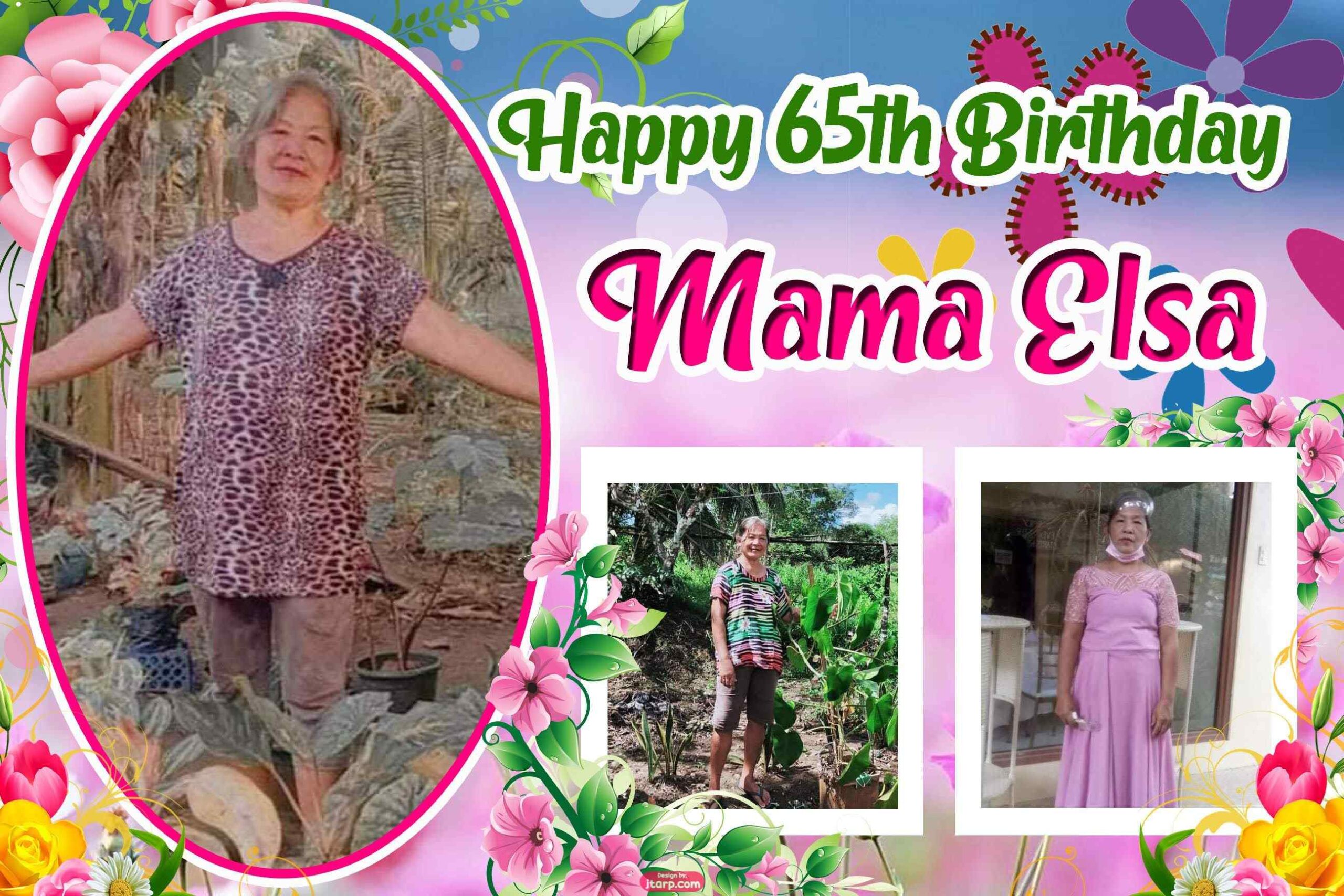 2x3 65TH BIRTHDAY MAMA ELSA