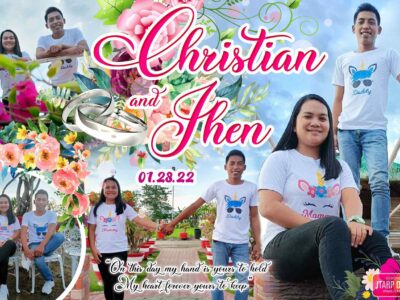 2x3 Christian Jhen Wedding Tarpaulin Design