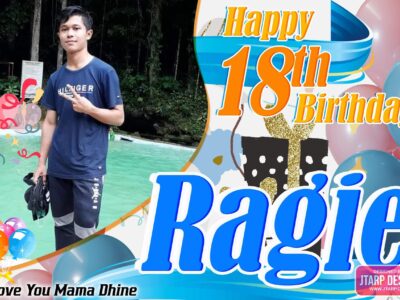 2x3 Happy 18th Birthday Ragie Tarpaulin Design