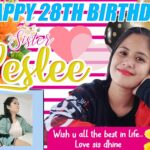 2x3 Happy 28th Birthday Sister Leslee