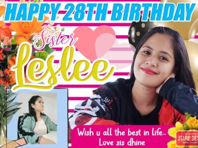 2x3 Happy 28th Birthday Sister Leslee