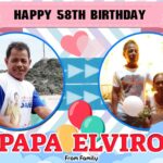 2x3 Happy 58th Birthday Papa Elviro