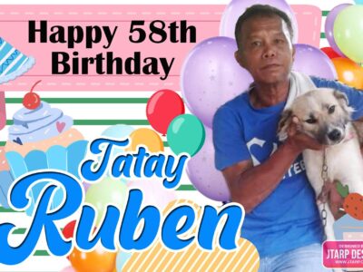 2x3 Happy 58th Birthday Tatay Ruben
