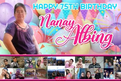 2x3 Happy 75th bday nanay albing