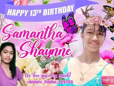 2x3 Happy Birthday Samantha Shaynne