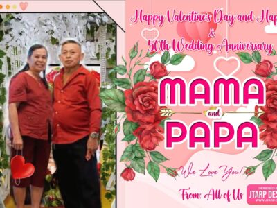 2x3 Happy Valentine s Day and Happy 50th Wedding Anniversary Mama Papa