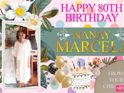 3x2 Happy 80th Birthday Nanay Marcela