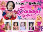 3x4 3RD BIRTHDAY DENIELYN Barbie Theme