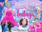 3x4 Happy Birthday Inday Frozen Theme
