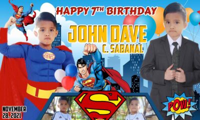 3x5 John Dave 7th Birthday