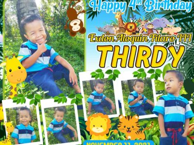 4x5 Exdon Thirdy 4th Birthday