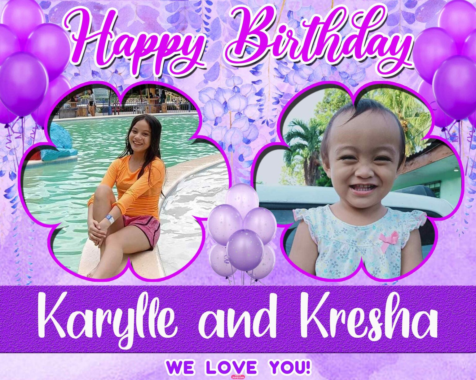 4x5 Happy birthday Karylle and Kresha