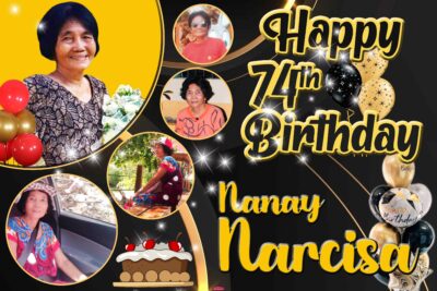 4x6 74th Birthday Nanay Narcisa