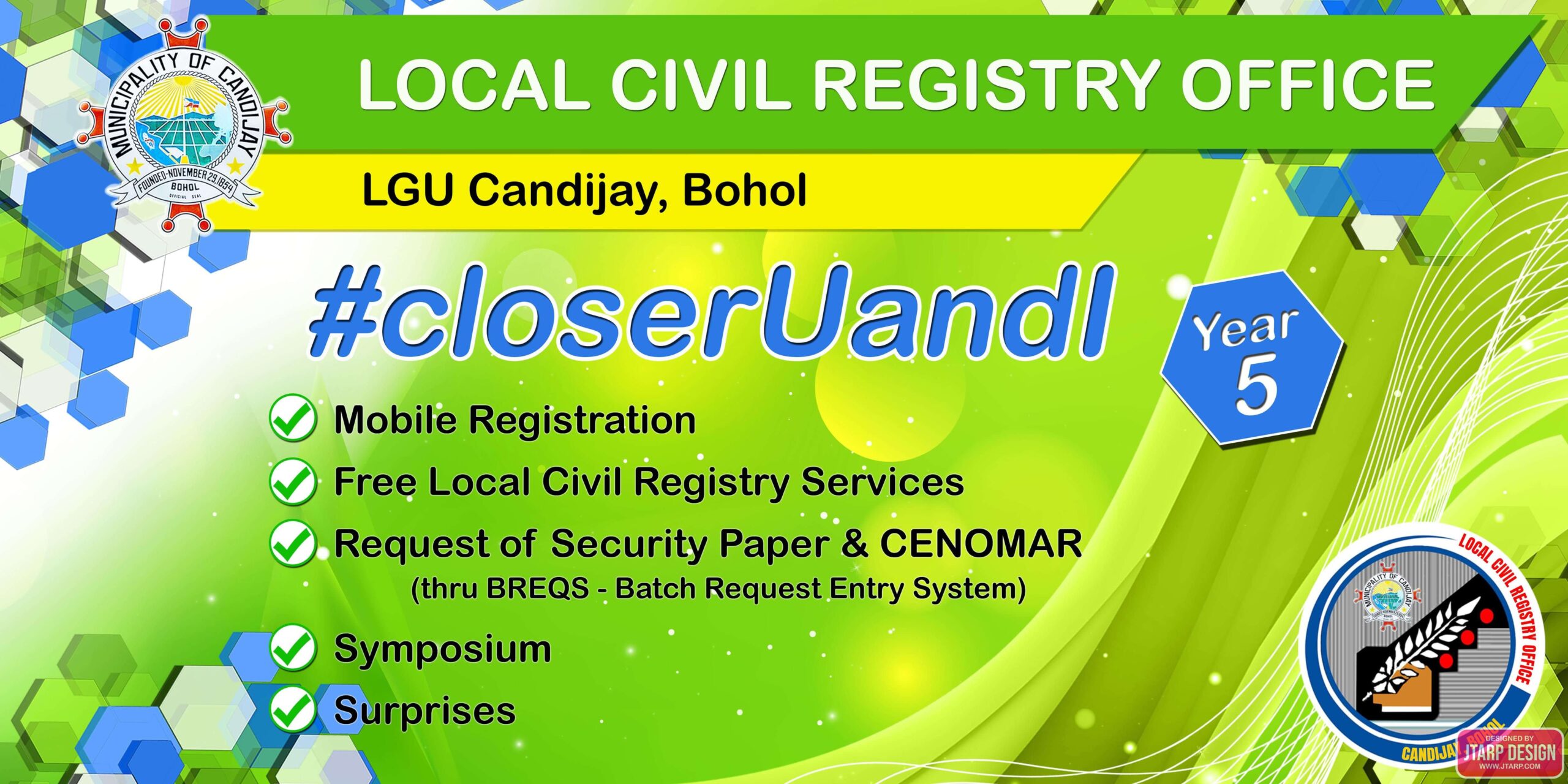 4x8 Local Civil Registry Office LGU Bohol