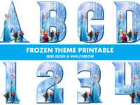 Frozen Theme Printable Letters and Numbers Thumbnail