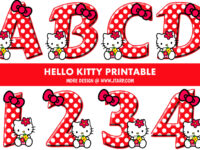 Hello Kitty Theme Printable Letters and Numbers Thumbnail