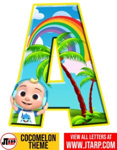 Cocomelon Printable Letter A to Z