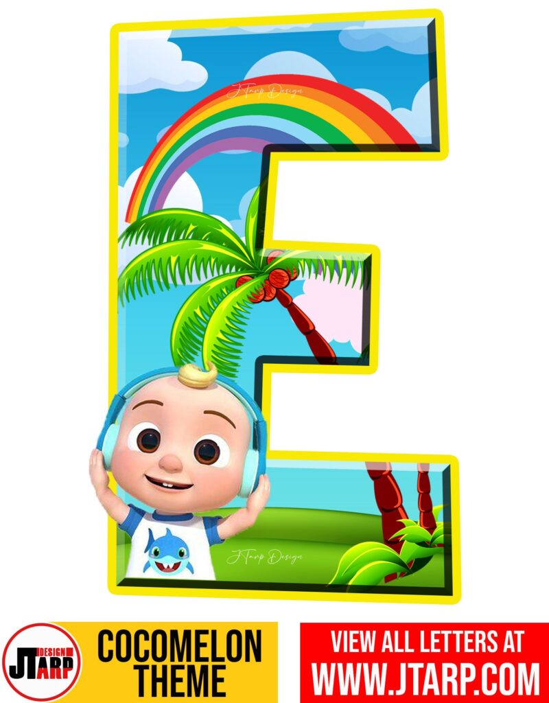 Letter E Cocomelon Printables