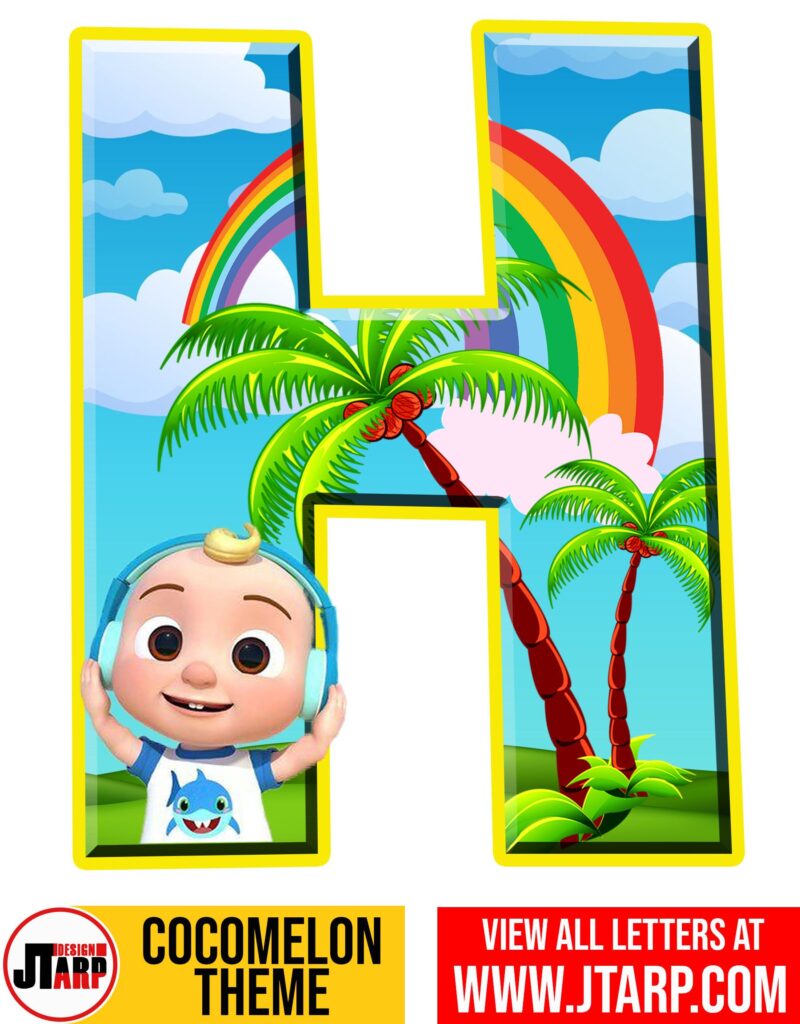 Letter H Cocomelon Printables