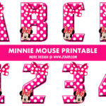 Minnie Mouse Theme Printable Letters and Numbers Thumbnail