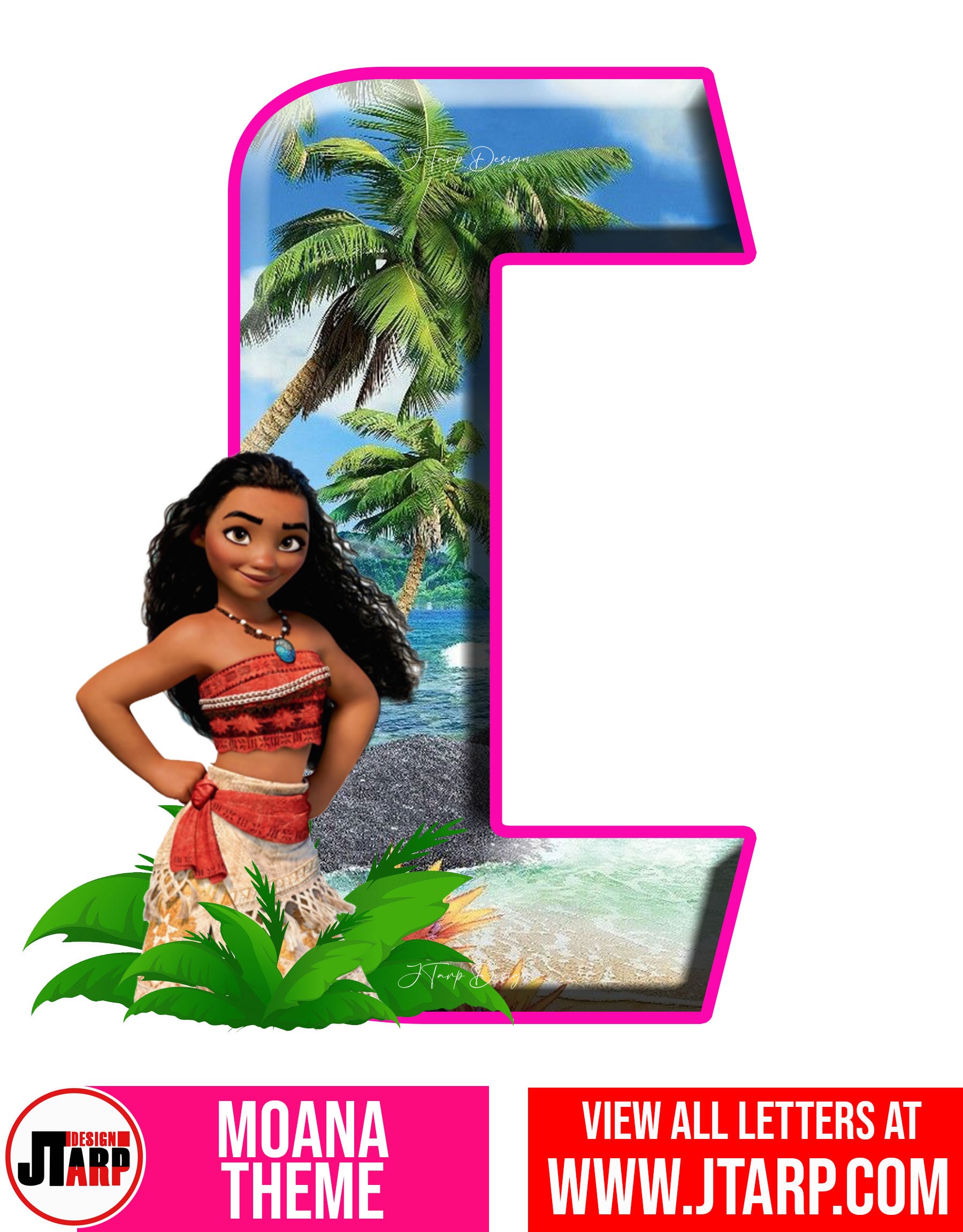 Moana Free Printable Letter C 1