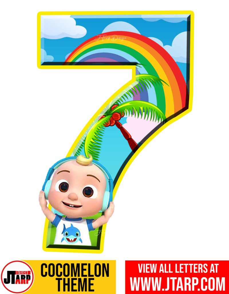 Number 7 Cocomelon Printables