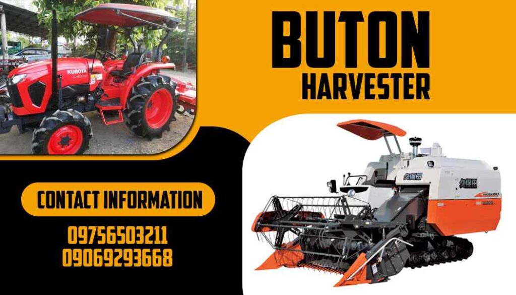 Tractor Harvester Black and Yellow Business Card Design