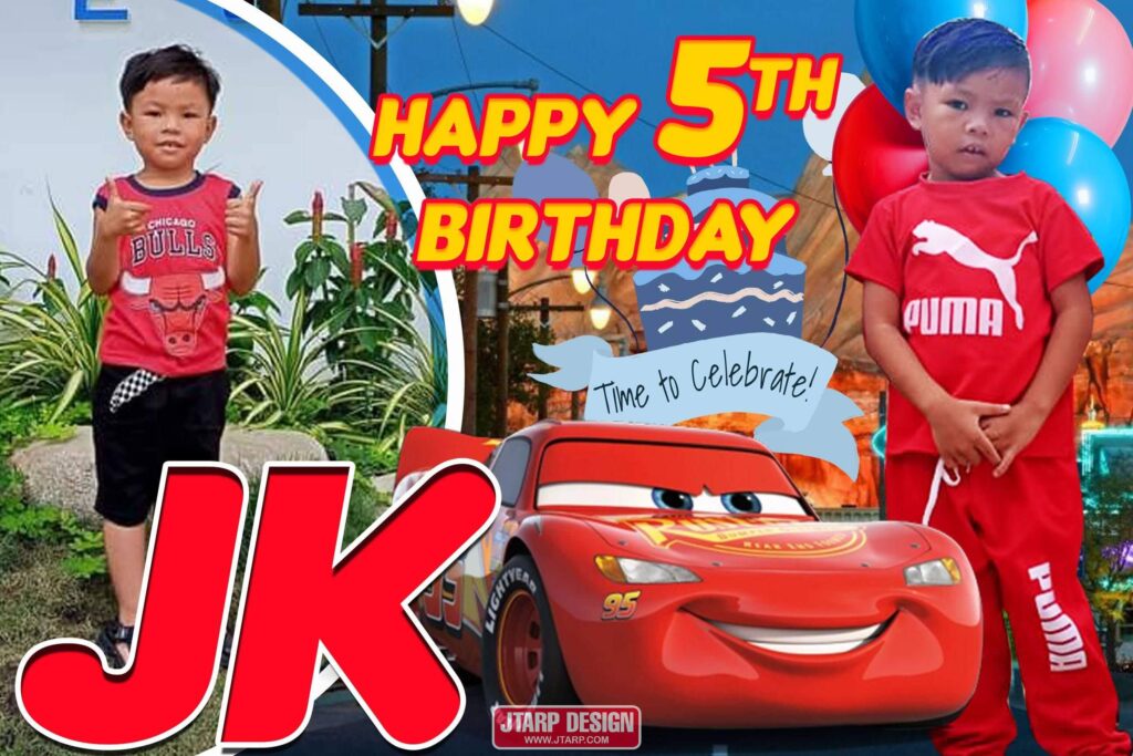 2X3 Happy 5th birthday JK The Cars Theme