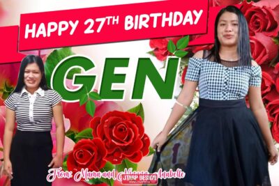 2x3 Happy 27th birthday GEN Flower Bouquet Design