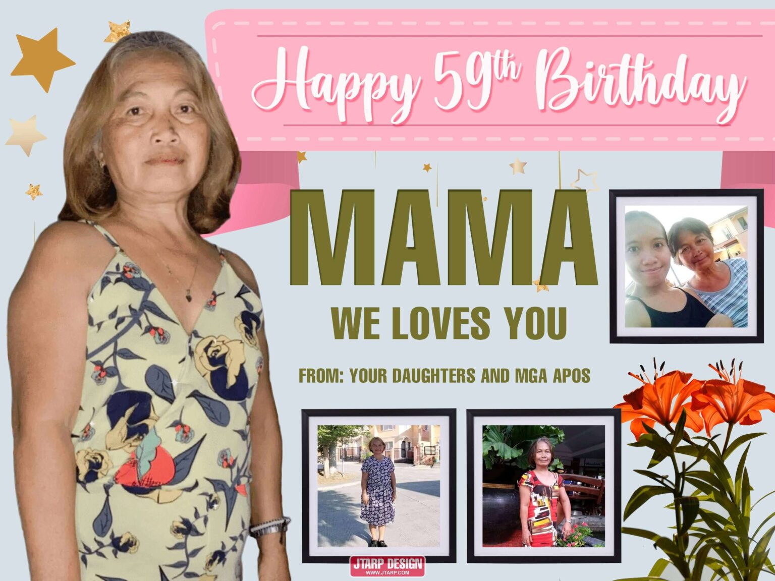 2x3 happy 59th birthday Mama