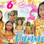 3x2 Hannah 6th Birthday Yellow Floral Theme