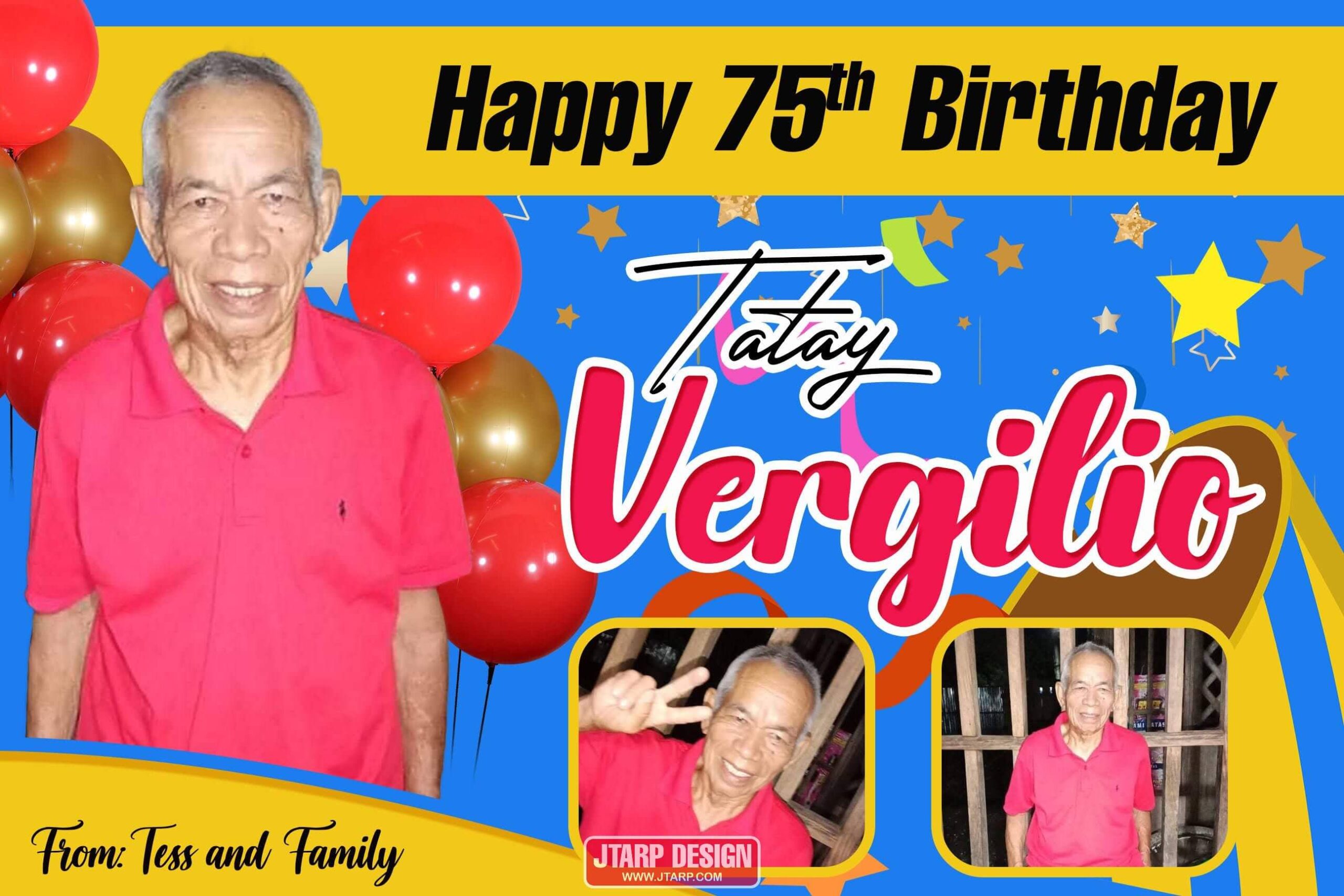 3x2 Happy 75th birthday Tatay Vergilio