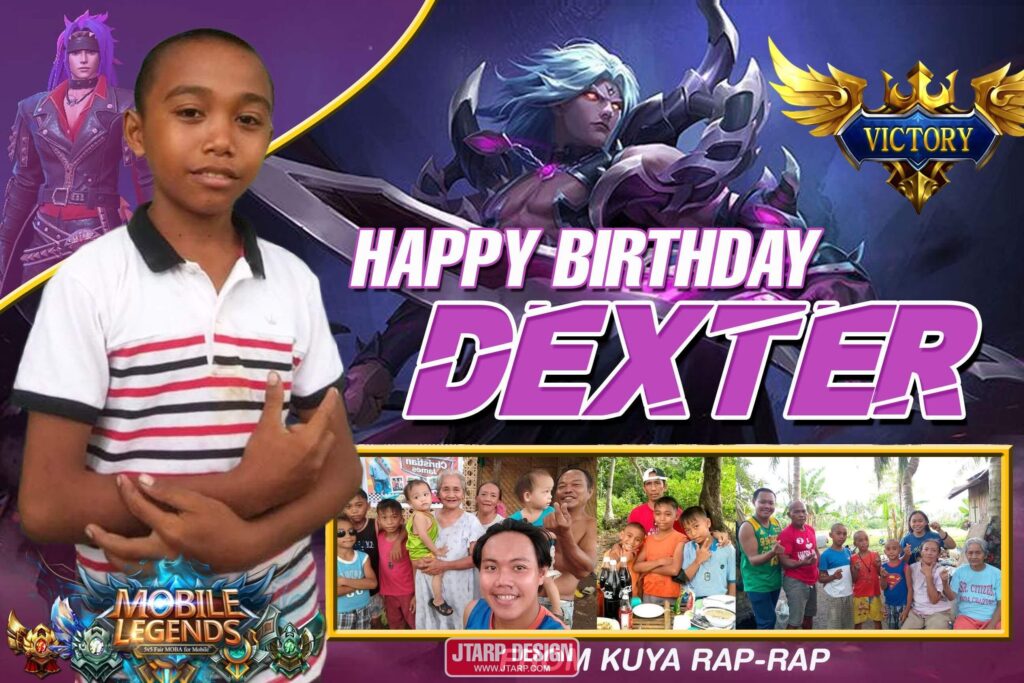 3x2 Happy Birthday Dexter Mobile Legend Martis