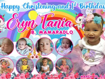 3x2 Happy Christening and 1st Birthday Eryn Tania