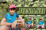 3x2 Jonash 14th Birthday Soldier Army Theme