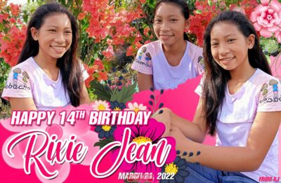 3x2 Rexie Jane 14th Birthday Pink Theme