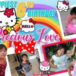3x4 Happiest 6th Birthday Precious Love Hello Kitty Tarpaulin Design
